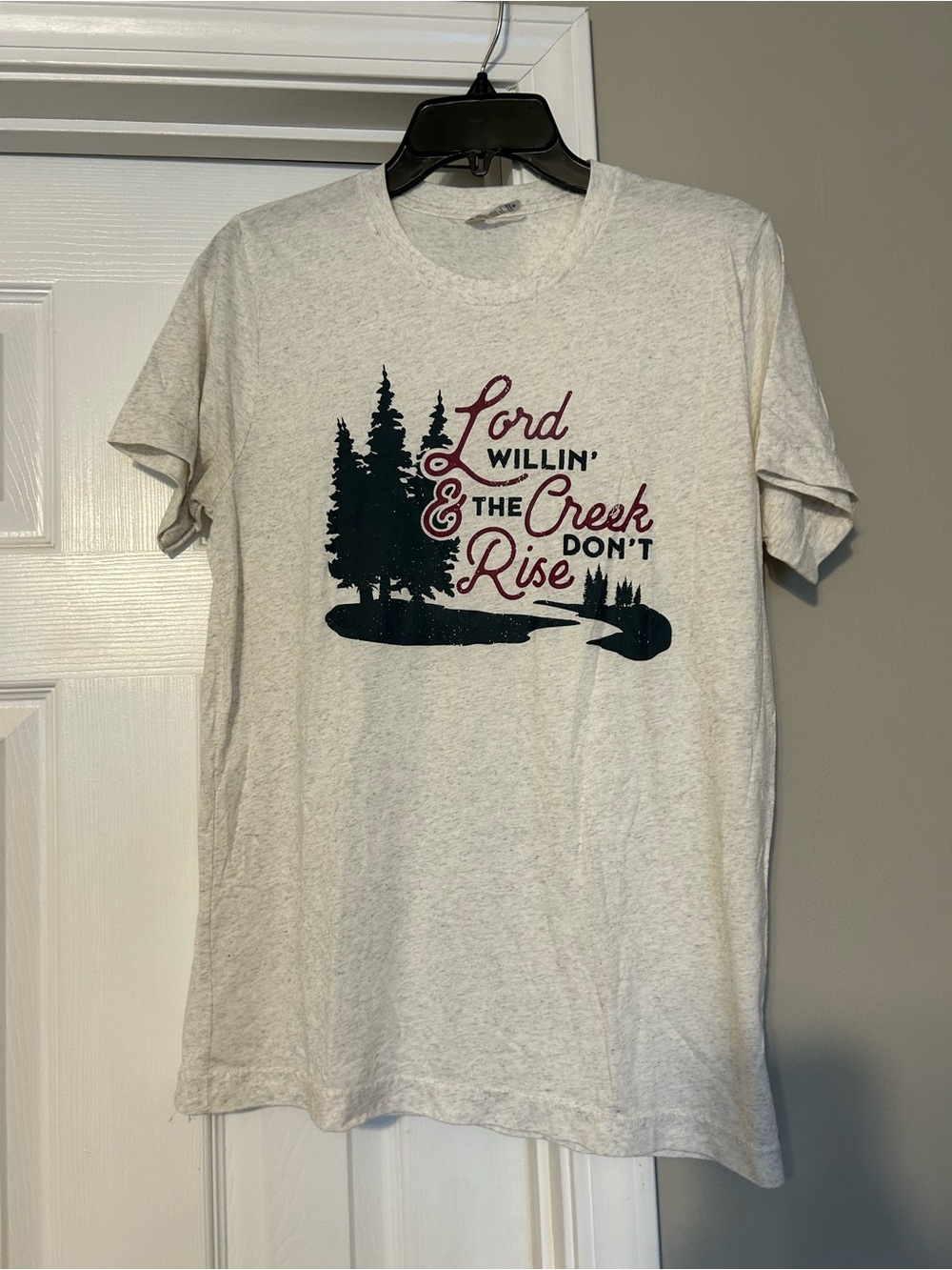 Lord Willin’ and The Creek Don’t Rise tee - Medium